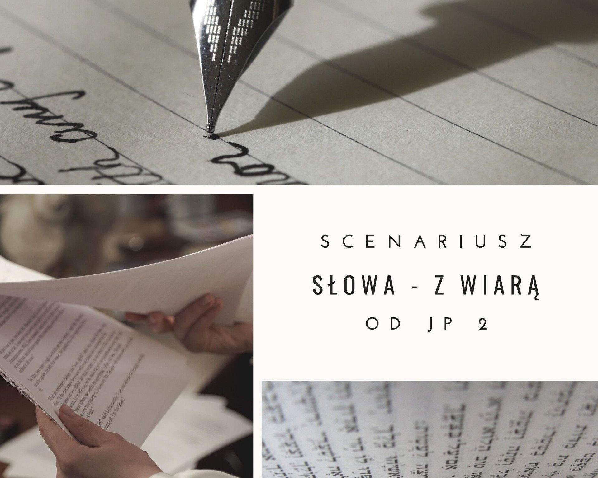 Scenariusz ubrany w słowa? Po 1 – pomysł. Po 2 – promocja.