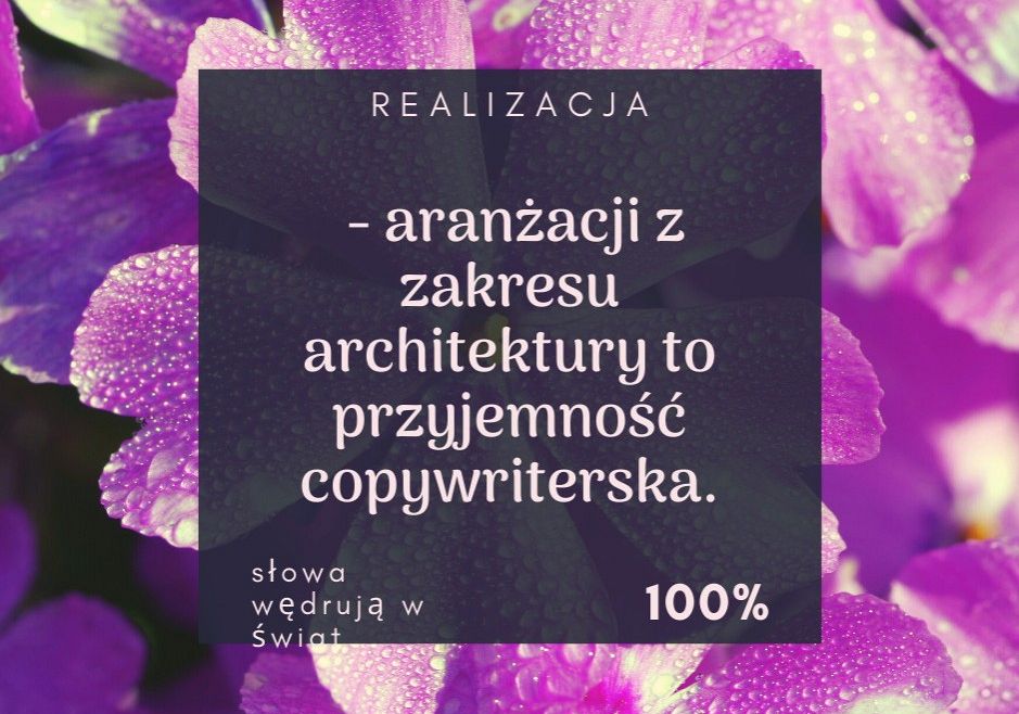 Poznaj projekt copywriterski na architekturę!
